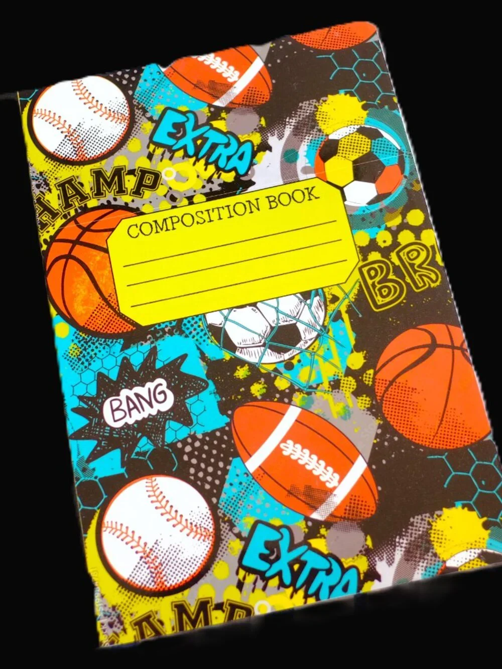 Custom Composition Book & Mini Notebook, Handmade, school, basketball, sports
